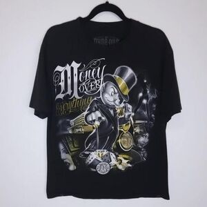 VTG Monopoly Mens Size XL Money over everything early 2000s tshirt
